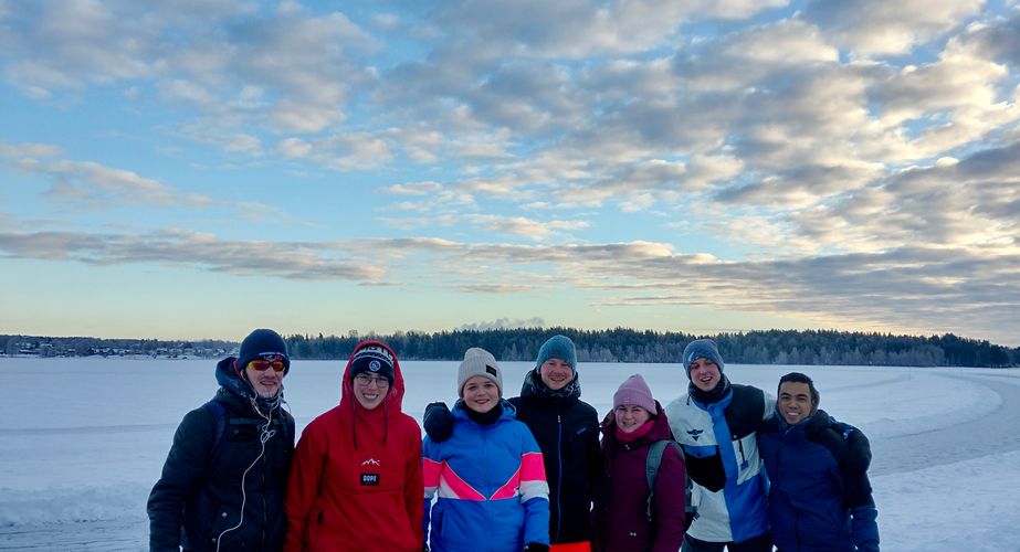 Groepsfoto schaatsen Groepsfoto schaatsen